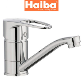 Змішувач для умивальника ялинка на шпильці HAIBA XIDE (Chr-004) 15cm