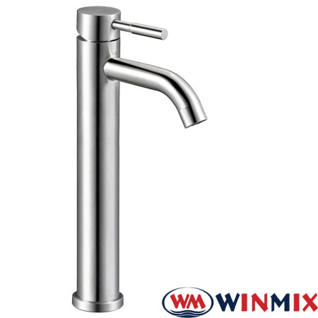 Змішувач для умивальника високий WINMIX Sus-001B HIGH, Польща (нержавіюча сталь)