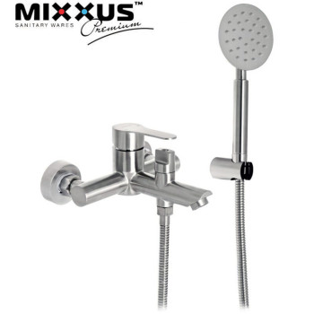 Змішувач для ванни короткий ніс MIXXUS DAX (Chr-142), Польща (нержавіюча сталь)