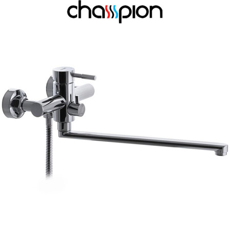 Змішувач для ванни довгий ніс Champion Sus-006 EURO Chrome (хромована нержавіюча сталь)