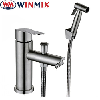 Змішувач для умивальника з лійкою Winmix Dax (Chr-001SH), Польща (нержавіюча сталь)