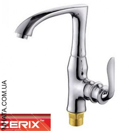 Змішувач для кухні вухо на гайці Zerix Z40219 Euro (Chr-018)