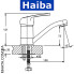Змішувач для умивальника ялинка на шпильці HAIBA MAGIC BLUE (Chr-004)15cm