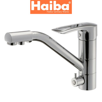 Змішувач для кухні ялинка з додатковим краном HAIBA HANSBERG (Chr-021)