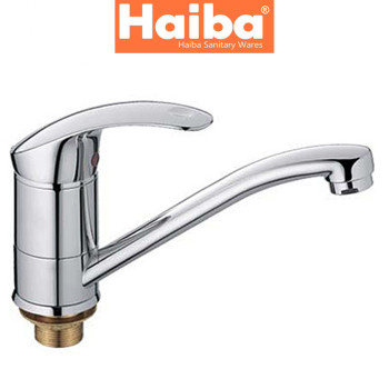 Змішувач для умивальника ялинка на гайці HAIBA MARS (Chr-555) 15cm