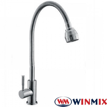 Однокран рефлекторний гусак WINMIX Mono SUS 01 Reflector (нержавіюча сталь)