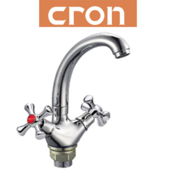 Змішувач для умивальника на гайці Cron SMES (Chr-272)