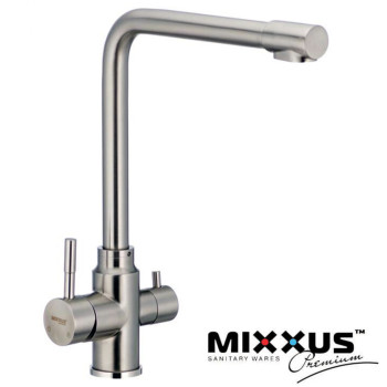 Змішувач для кухні Вухо під осмос MIXXUS Sus 021 (Chr-021), Польща (нержавіюча сталь)