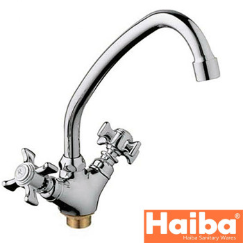 Змішувач для кухні вухо на гайці HAIBA ZEUS (Chr-271)