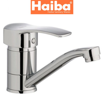 Змішувач для умивальника ялинка на шпильці HAIBA ONIX (Chr-004) 15cm