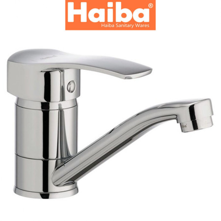 Змішувач для умивальника ялинка на шпильці HAIBA ONIX (Chr-004) 15cm