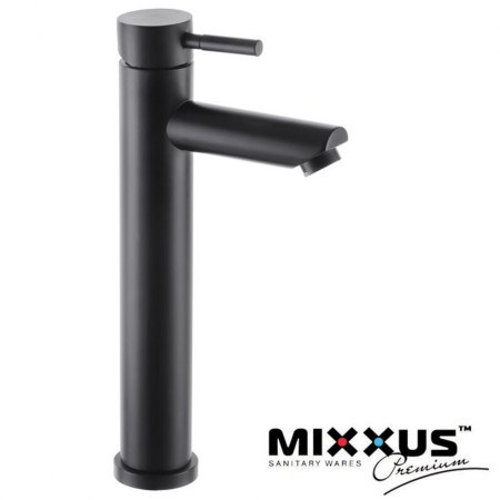 Змішувач для умивальника MIXXUS Sus-001 High Black (Chr-001-H), Польща (нержавіюча сталь)
