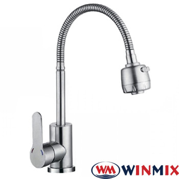 Змішувач для кухні Ухо WINMIX DAX 011 рефлекторний гусак (Chr-011), Польща (нержавіюча сталь)