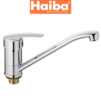 Змішувач для кухні ялинка на гайці HAIBA AGAT (Chr-555) 25см