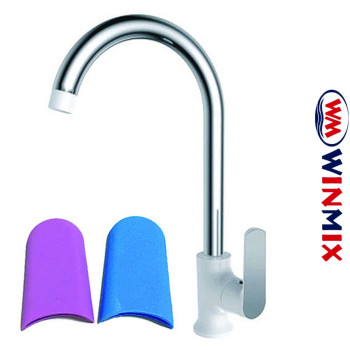 Змішувач для кухні Вухо на гайці WINMIX Premium Tiger White (білий) (Chr-014), Польща