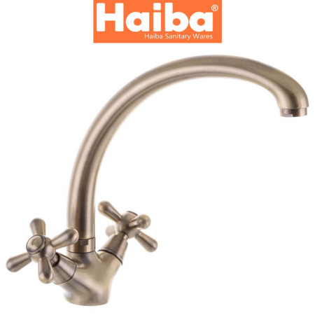 Змішувач для умивальника HAIBA DOMINOX Bronze (Chr-273) (бронза)