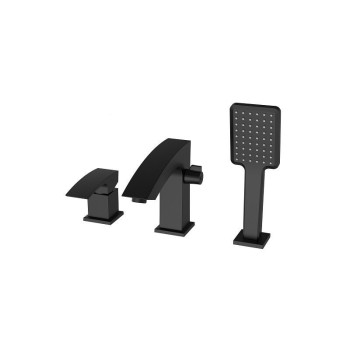 Змішувач на борт ванни KB-43007-05 на 3 отвори (Колір чорний), Koir, Чехія