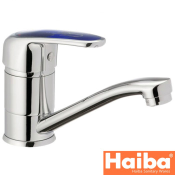 Змішувач для умивальника ялинка на шпильці HAIBA MAGIC BLUE (Chr-004)15cm