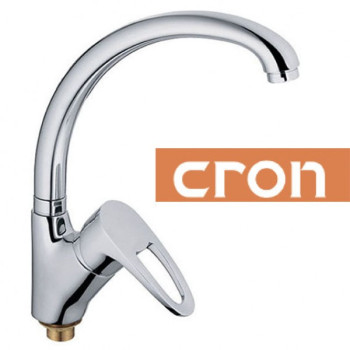 Змішувач для кухні Вухо на гайці Cron CEBA (Chr-777)