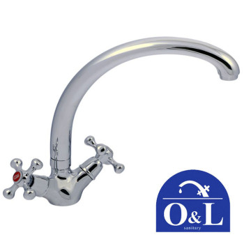 Змішувач для умивальника O&L SMES Euro Product (Chr-273)