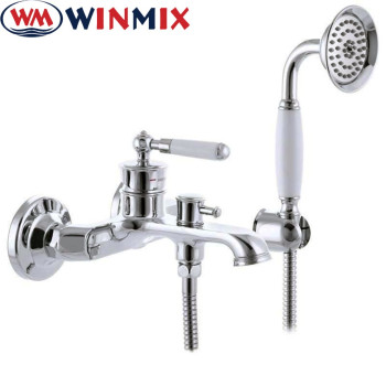 Змішувач для ванни короткий ніс Winmix Premium Vintage Euro (Chr-009), Польща