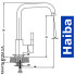 Змішувач для кухні Вухо HAIBA HANS Chr-011 G Black (чорний)