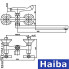Змішувач для ванни HAIBA SENTOSA Chr-006 (EURO)