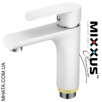 Змішувач для умивальника Mixxus Colorado White (Chr-001)