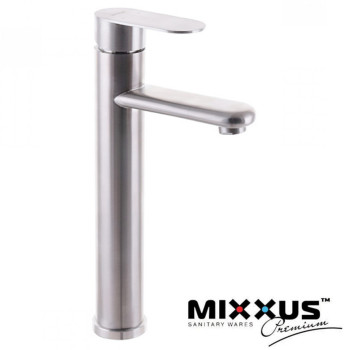 Змішувач для умивальника MIXXUS EVA HIGH (Chr-001H), Польща (нержавіюча сталь)