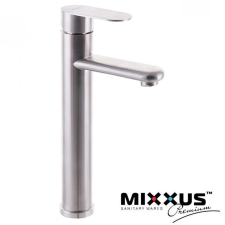 Змішувач для умивальника MIXXUS EVA HIGH (Chr-001H), Польща (нержавіюча сталь)