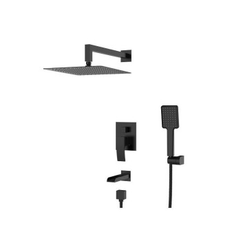 Вбудована душова система із змішувачем водоспад KB-68007-05 (Колір чорний),Koir, Чехія