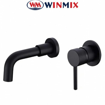 Змішувач вбудовуваний чорний Winmix SUS Black inner (Chr-111)