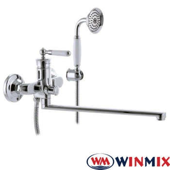 Змішувач для ванни довгий ніс Winmix Premiun Vintage EURO (Chr-006), Польща
