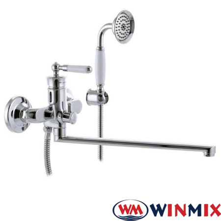Змішувач для ванни довгий ніс Winmix Premiun Vintage EURO (Chr-006), Польща