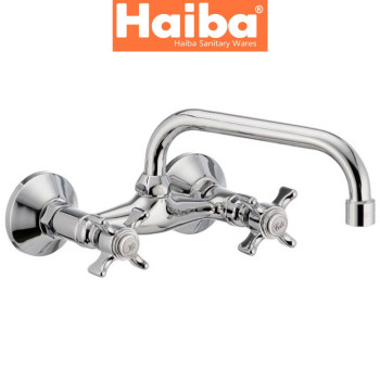 Змішувач для кухні від стіни Haiba Zeus (Chr-361G)