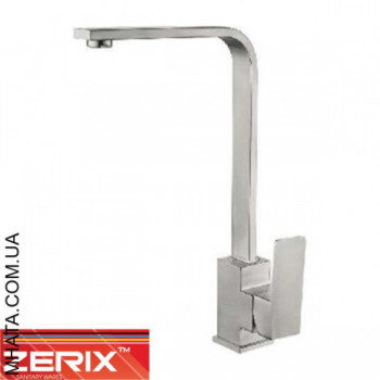 Змішувач для кухні Вухо на гайці Zerix LR74033 (нержавіюча сталь)