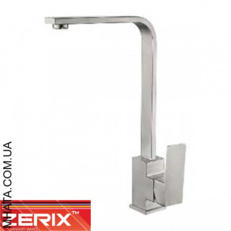 Змішувач для кухні Вухо на гайці Zerix LR74033 (нержавіюча сталь)