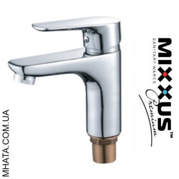 Змішувач для умивальника на гайці Mixxus Nem (Chr-001)