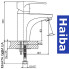 Змішувач для умивальника HAIBA CEBA (Chr-001)