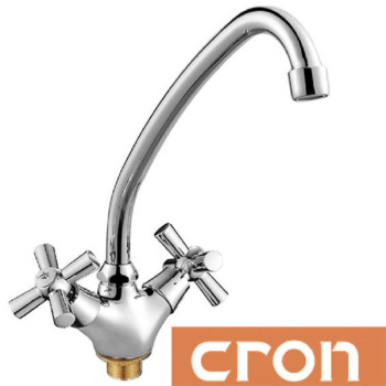 Змішувач для кухні вухо на гайці Cron Polo (Chr-271)