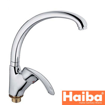 Змішувач для кухні Вухо на гайці HAIBA Mars Chr-777 (nut)