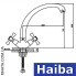 Змішувач для умивальника на гайці HAIBA SMES (Chr-273)