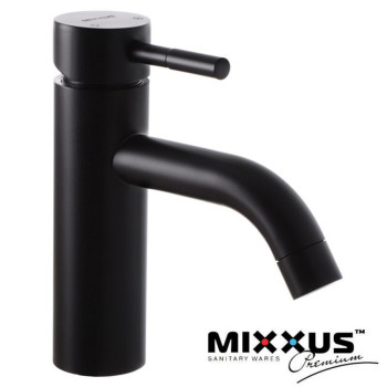 Змішувач для умивальника MIXXUS Sus-001B Black (Chr-001-B), Польща (нержавіюча сталь)