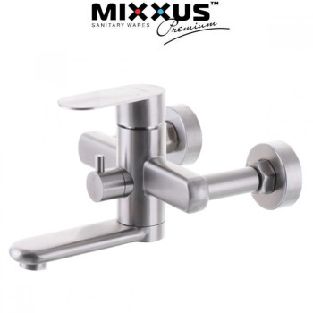 Змішувач для ванни короткий ніс MIXXUS EVA (Chr-009), Польща (нержавіюча сталь)