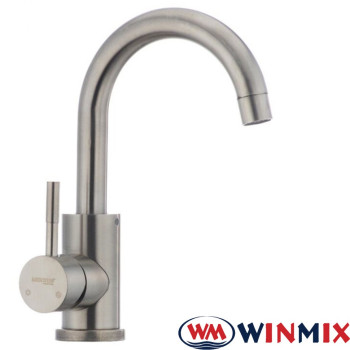 Змішувач для умивальника WINMIX Sus 011B (Chr-011B), Польща (нержавіюча сталь)