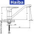 Змішувач для кухні ялинка на гайці HAIBA CEBA (Chr-555) 25см