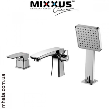 Змішувач для ванни MIXXUS Premium Patrick Euro на 3 отвори (Chr-022), Польща