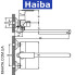 Змішувач для ванни HAIBA ALEX EURO (Chr-006)