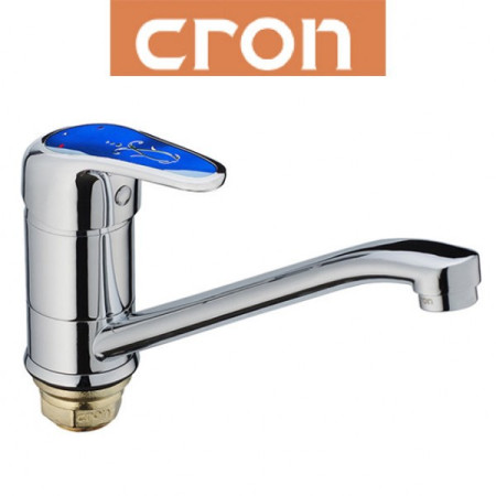 Змішувач для кухні ялинка на гайці 25см Cron Magic Blue (Chr-555)