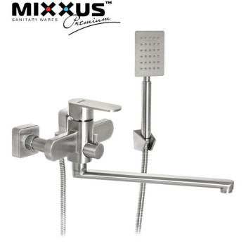 Змішувач для ванни довгий ніс MIXXUS AVA EURO (Chr-006), Польща (нержавіюча сталь)